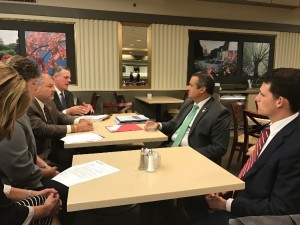 Pictured Above (L-R): Dee Schriner, Trius FCU; Scott Sullivan, NCUL; Steve Swanstrom, Centris FCU; Congressman Don Bacon; and Kyle Noyes, Rep. Bacon’s Office.